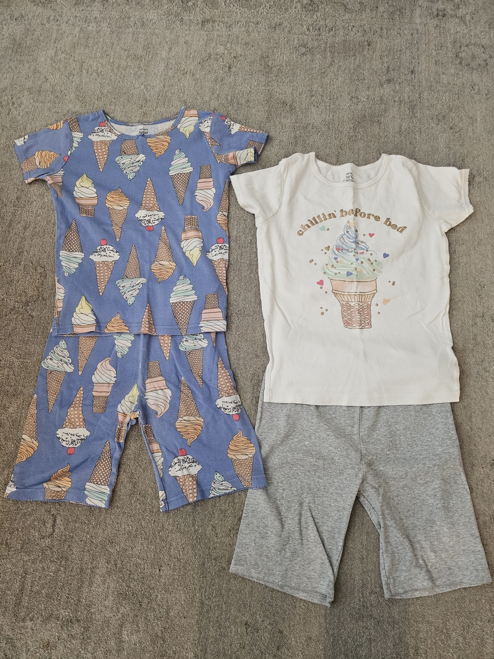 Carter's Ice Cream Pajama Mix & Match Set, Sz 10-12